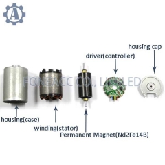 FABL2430, motor eléctrico CC sin escobillas de rotor interior pequeño de 24 mm