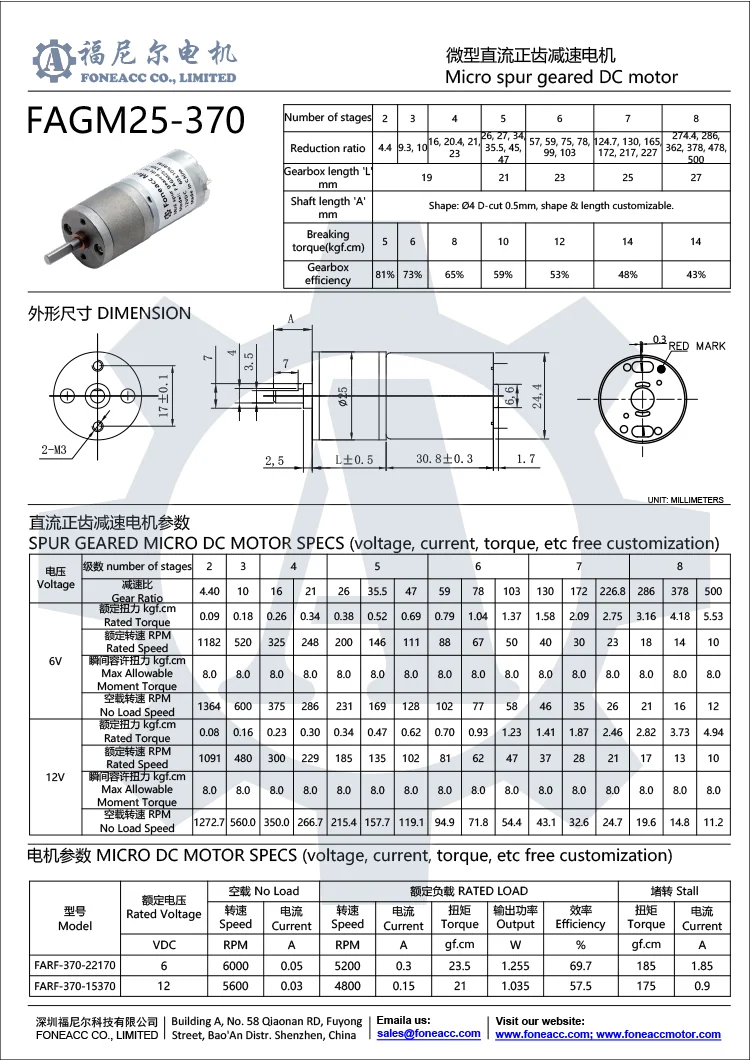 GM25-370 Motor eléctrico de CC con reductor de dientes rectos pequeños de 25 mm.webp